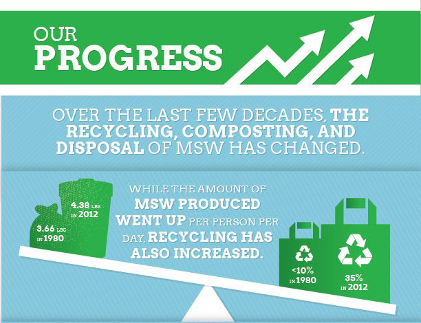 Detail from Recycling Infographic